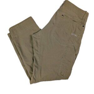 KÜHL Revolvr Pants Mens sz 16S 35x30 Vintage Patina Dye Cotton Blend Tan READ